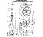 Kenmore 11083194110 tub and basket parts diagram