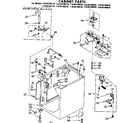 Kenmore 11083194410 cabinet parts diagram