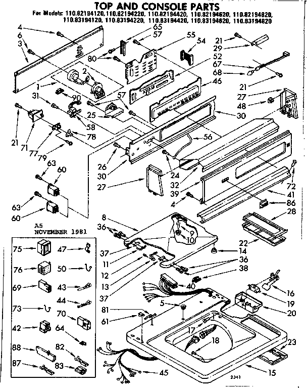 TOP AND CONSOLE PARTS