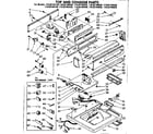 Kenmore 11083194820 top and console parts diagram