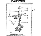 Kenmore 11083194120 pump parts diagram