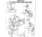 Kenmore 11082194620 cabinet parts diagram