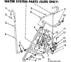 Kenmore 11082194230 water system parts suds only diagram