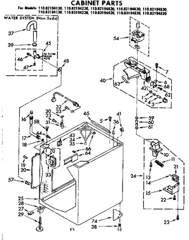 Cabinet parts