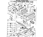 Kenmore 11082194140 top and console parts diagram