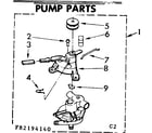 Kenmore 11083194440 pump parts diagram
