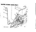 Kenmore 11083194240 water system suds only diagram
