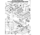 Kenmore 11082194850 top and console parts diagram