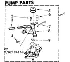 Kenmore 11082194260 pump parts diagram