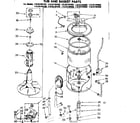 Kenmore 11083194660 tub and basket parts diagram