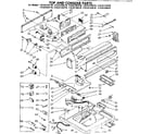 Kenmore 11083194170 top and console parts diagram
