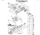 Kenmore 11082210100 top and console parts diagram