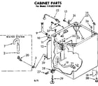 Kenmore 11082210100 cabinet parts diagram
