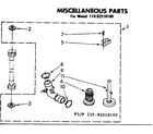 Kenmore 11082210100 miscellaneous parts diagram