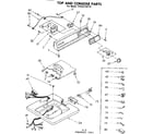 Kenmore 11082210110 top and console parts diagram