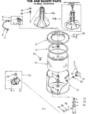 Tub and basket parts