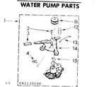 Kenmore 11082230100 water pump parts diagram