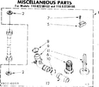Kenmore 11083230100 miscellaneous parts diagram