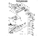 Kenmore 11083252100 top and console parts diagram