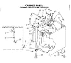Kenmore 11082252110 cabinet parts diagram