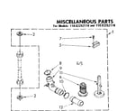 Kenmore 11082252110 miscellaneous parts diagram