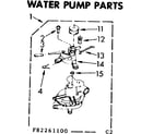 Kenmore 11083261100 water pump parts diagram