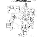 Kenmore 11082261600 tub and basket parts diagram