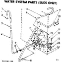Kenmore 11082261100 water system parts suds only diagram