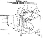 Kenmore 11083261100 cabinet parts diagram