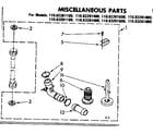 Kenmore 11083261100 miscellaneous parts diagram