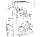Kenmore 11082261810 top and console parts diagram