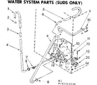 Kenmore 11083261410 water system parts suds only diagram