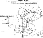 Kenmore 11083261110 cabinet parts diagram