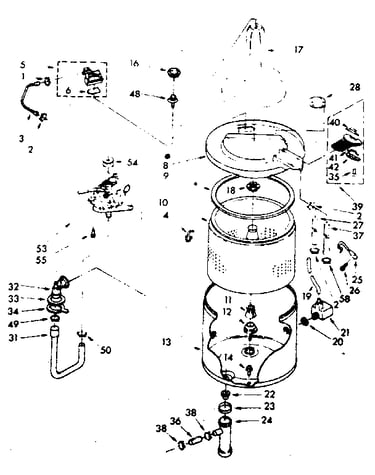 Tub and basket parts