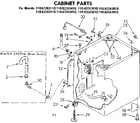 Kenmore 11082263410 cabinet parts diagram