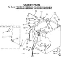 Kenmore 11082263610 cabinet parts diagram
