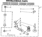 Kenmore 11082263110 miscellaneous parts diagram