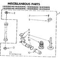 Kenmore 11082263610 miscellaneous parts diagram