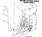Kenmore 11082270800 water system parts suds only diagram