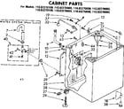 Kenmore 11083270100 cabinet parts diagram