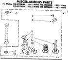 Kenmore 11083270100 miscellaneous parts diagram