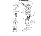 Kenmore 11082270110 tub and basket parts diagram