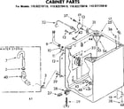 Kenmore 11082270610 cabinet parts diagram