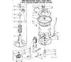 Kenmore 11082270820 tub and basket parts suds only diagram