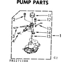 Kenmore 11082271400 pump assembly diagram