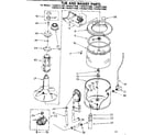 Kenmore 11082271800 tub andbasket parts diagram