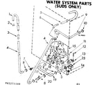 Kenmore 11082271800 water system parts suds only diagram