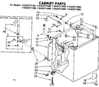 Kenmore 11082271800 cabinet parts diagram