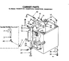Kenmore 11082271610 cabinet parts diagram