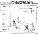 Kenmore 11082271110 miscellaneous parts diagram